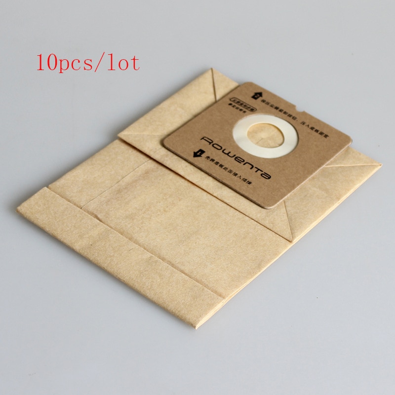 10 Uds la bolsa de la aspiradora desechables bolsas de polvo para Rowenta ZR0049 ZR0007 RO1121 RO1122 RO1124 RO1132 RO1136 RO1321 RO1336 RO1131