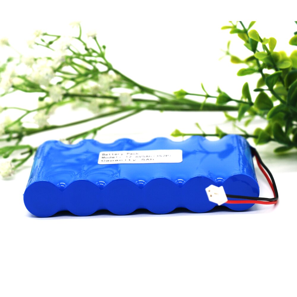 12V Battery 3S2P 11.1V /12.6V 5000mAh 18650 Lithium-ion Battery Pack with 5A BMS for LED Lamp Light Backup Powe Etc