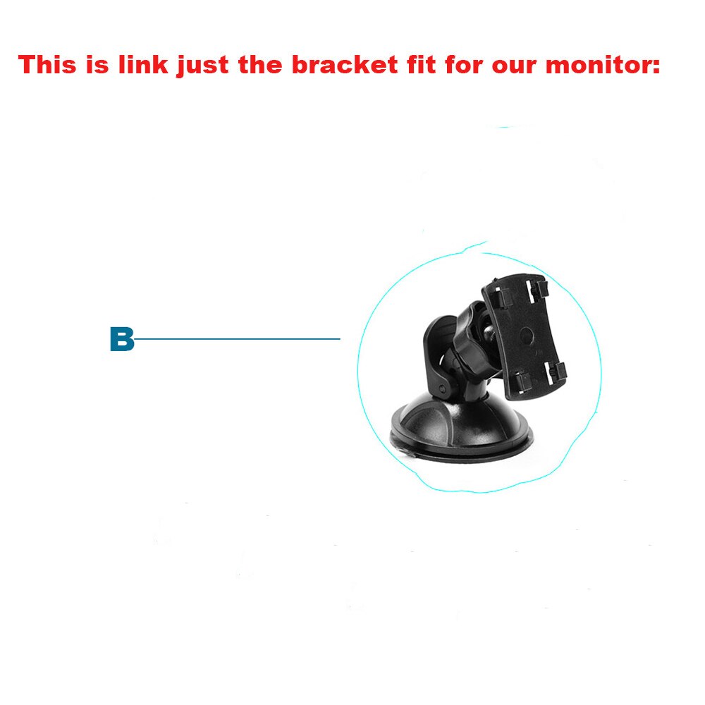 1 stück Auto Halterung für unsere 5,0 Zoll Auto Monitor TFT LCD 800*480: Saugen Tasse Halterung