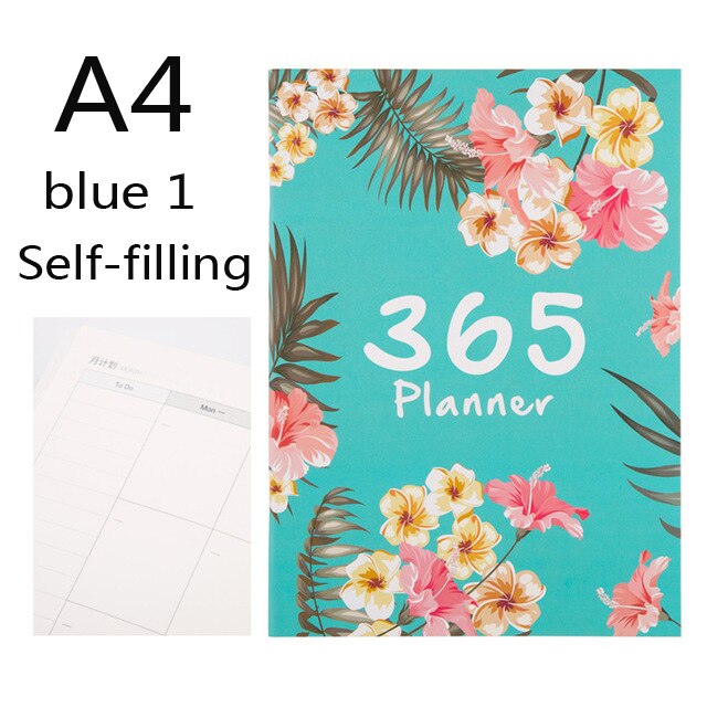 Notebook 365 Days Plan Book Students Manage Time Schedule Notebook 365 Planner School Supply Cuaderno: Orange