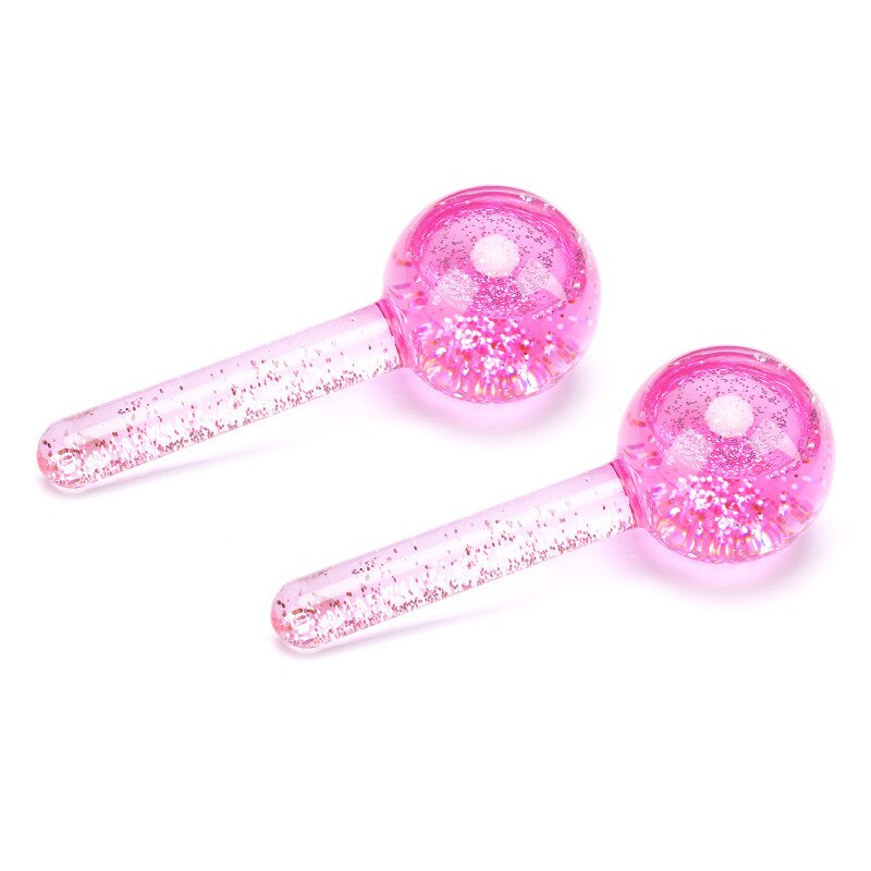 1Pair Crystal Ice Wave Beauty Ball Beauty Salon Face Eye Massager Roller Water Wave Ball Facial Massage Remove Fatigue Home Tool: type 1