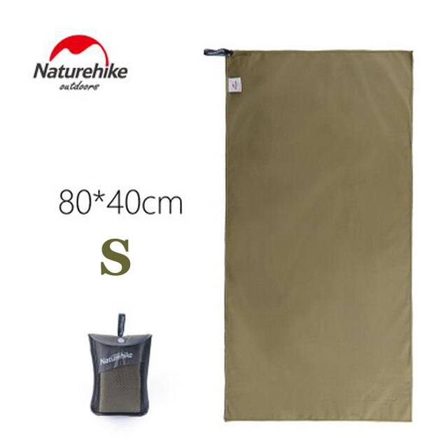 Wild Outdoor Quick Dry Travel Towel Naturehike Multi Purpose Fast Drying Microfiber Absorbent Towel For Camping Yoga Beach Sport: Army green S