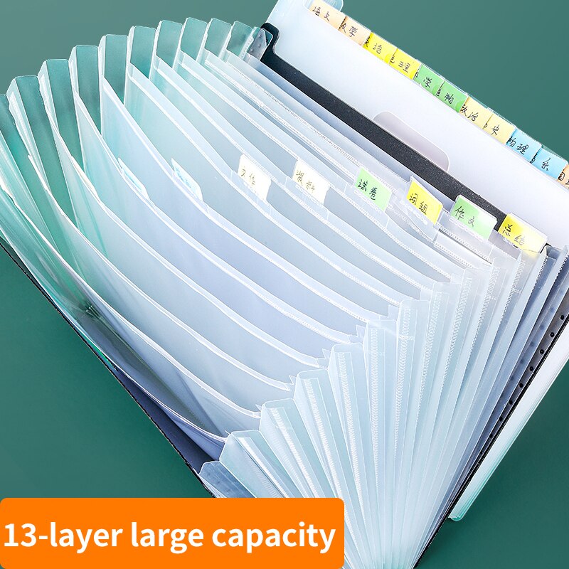 Sac multi-couches pour étudiants, boîte de rangement pour organiser les papiers de test, fichiers de données multifonctionnels de grande capacité, inserts portables