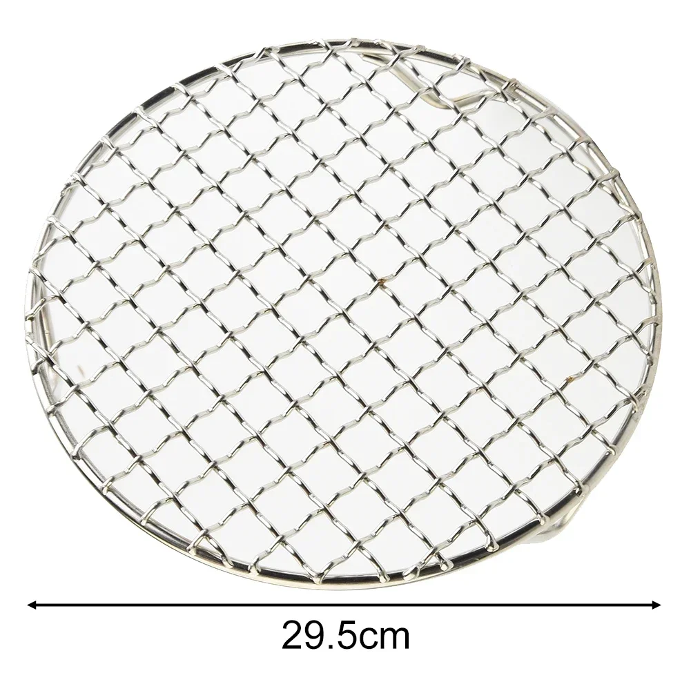 Round Cooling Baking Rack Versatile 201 Stainless Steel Wire Oven Grill Sheet For Barbecue Grilling Baking Drying BBQ Accessory
