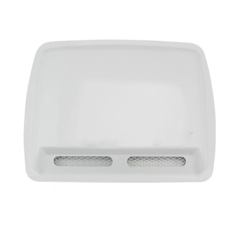 Dekoracja robić samochodu ozdobna atrapa wlotu powietrza odpowietrznik maski silnika pokrywa kaptur: biały