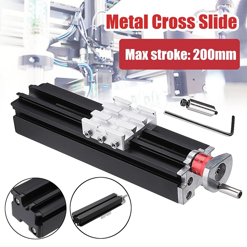 200Mm Super Long Metal Cross Slide, Longitudinal Slide Block Z010M for Lathe, Used When Feeding / Relieving Axis X,Y, Z.
