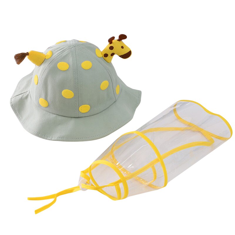 Hat For Girl Boy Protection Face Bucket Hat Anti-Spitting Splash Waterproof Windproof Hat Outdoor Kids Safe: style4