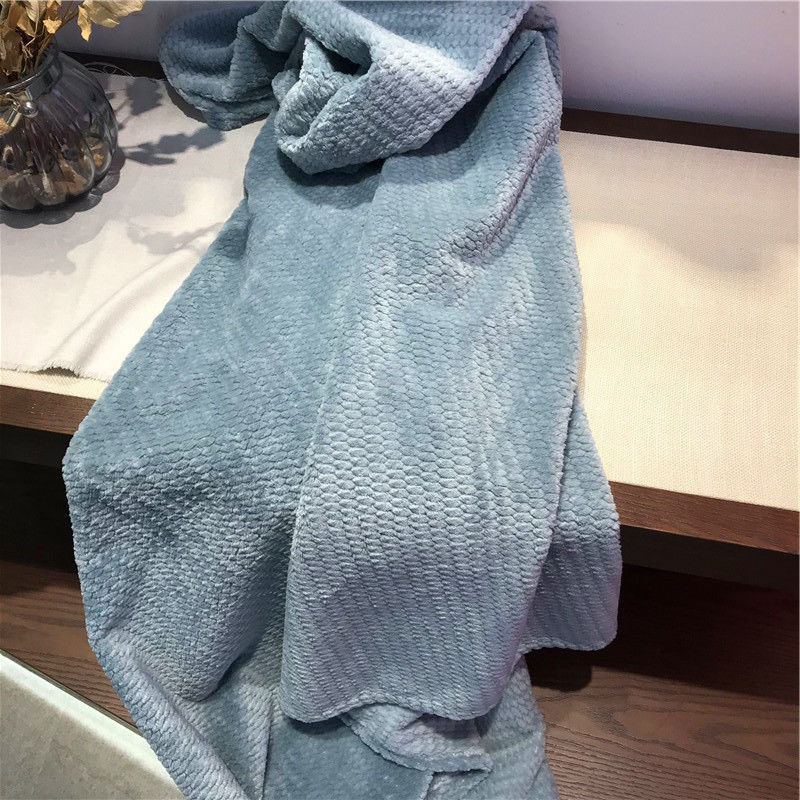 pled na łóżka koralowe koce polarowe szary kolor pledy pojedyncze/królowa/król flanelowe narzuty miękkie ciepłe koce na łóżko