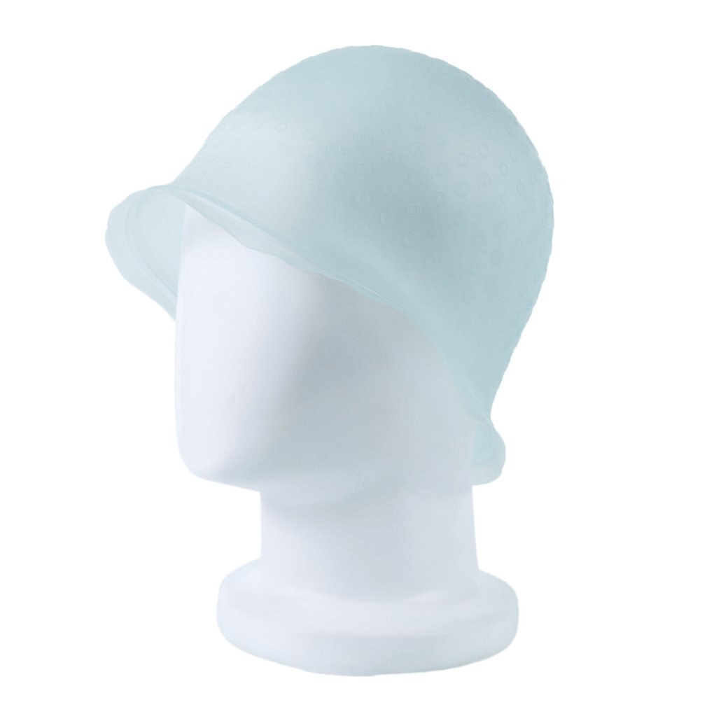 Silicone réutilisable coloration des cheveux mettant en évidence le capuchon de teinture: Blue
