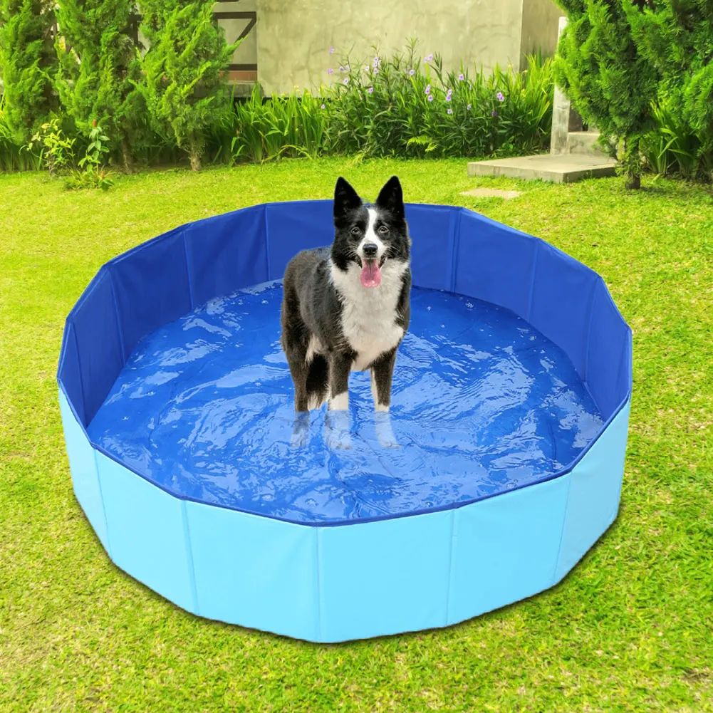 Foldable Dog Swimming Pool Pet Dog Bathing Tub Pool for Small Dogs Pet Indoor Outdoor Cool Bathing Wash Bathtub Pet Accessories
