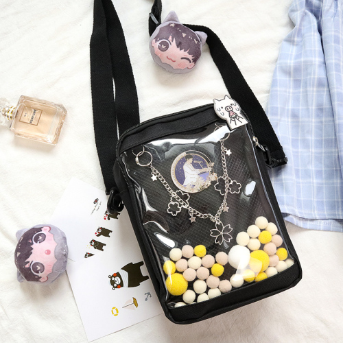 Mini Messenger Bags Telefoon Case Voor Vrouwen Persoonlijkheid Straat Handtas Kleine Ita Tas Zwart Wit Schouder Portemonnee Voor Telefoon h807: black