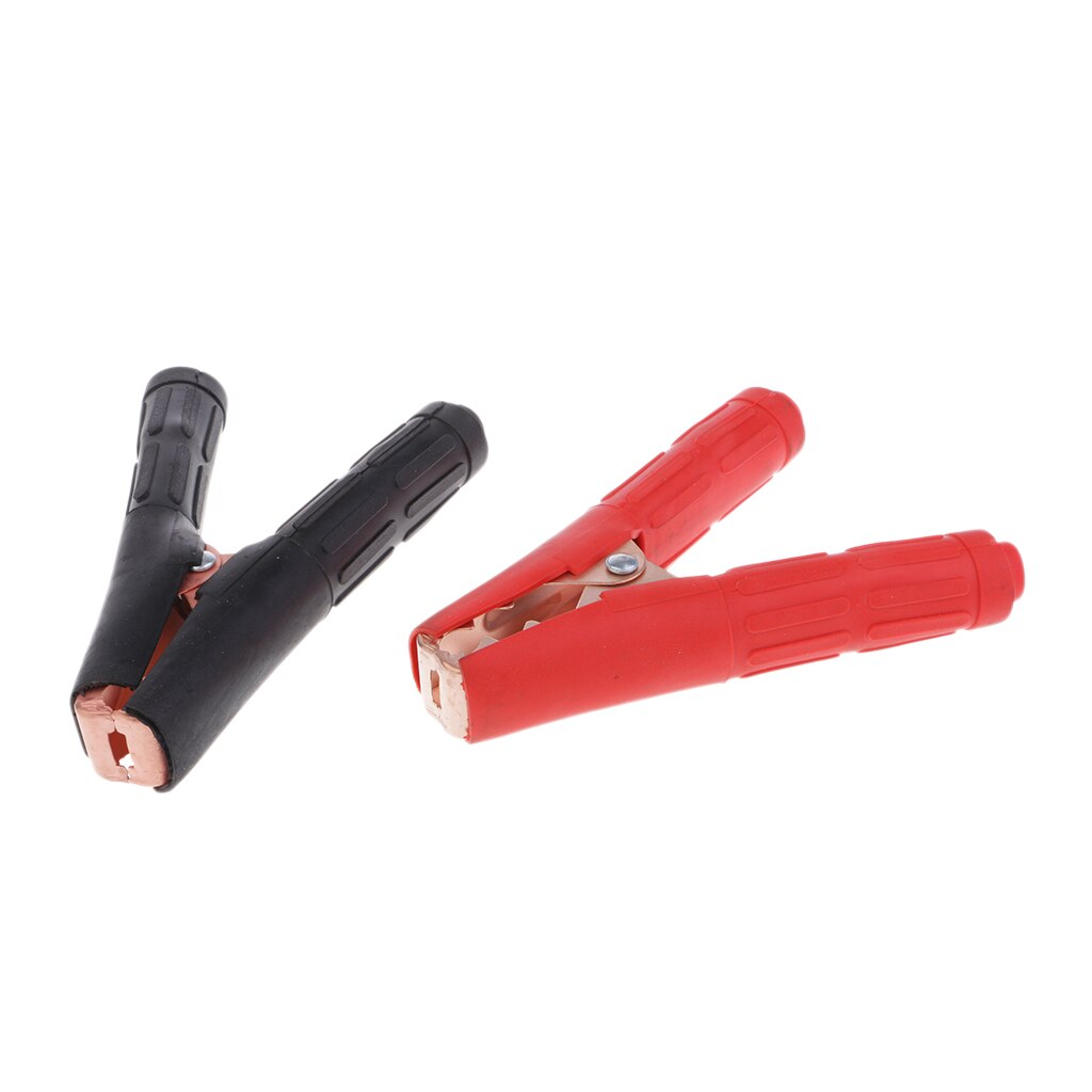 2X Metall Auto Batterie Clips Krokodil Alligator Prüfung Schellen 1000A 75mm verrotten &Ampere; Schwarz