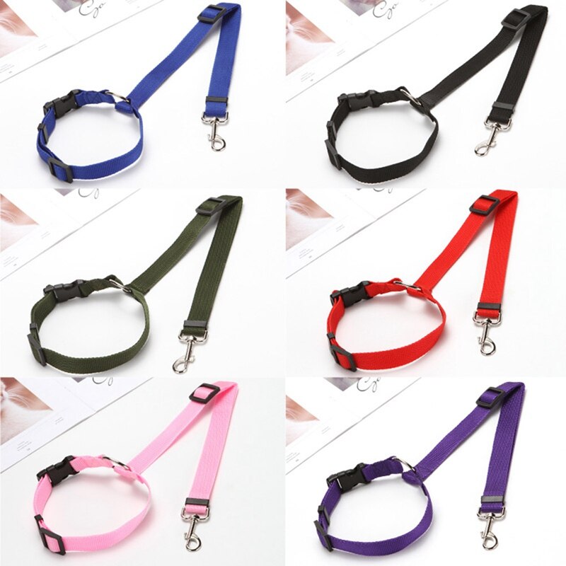 Universele Praktische Hond Kat Pet Veiligheid Verstelbare Autogordel Harness Leash Reizen Clip Strap Lood Huisdier Autogordel