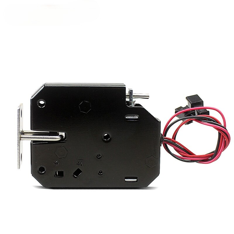 Small electromagnetic lock DC 12V2A supermarket intelligent locker electronic lock access control electric lock mailbox lock: State feedback1