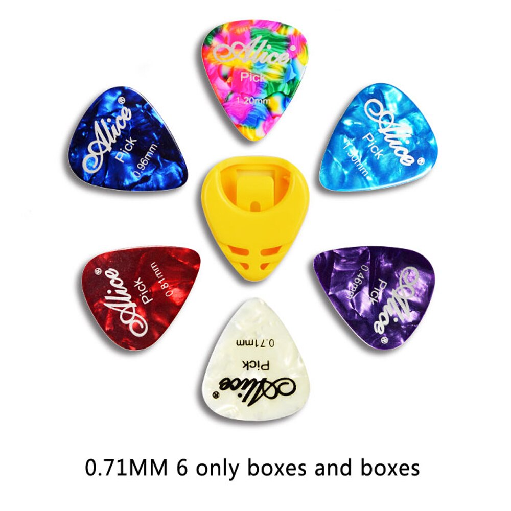 Type de pâte boîte de rangement médiator de guitare envoyer 6 médiator pluralité de spécifications et de couleurs GP30