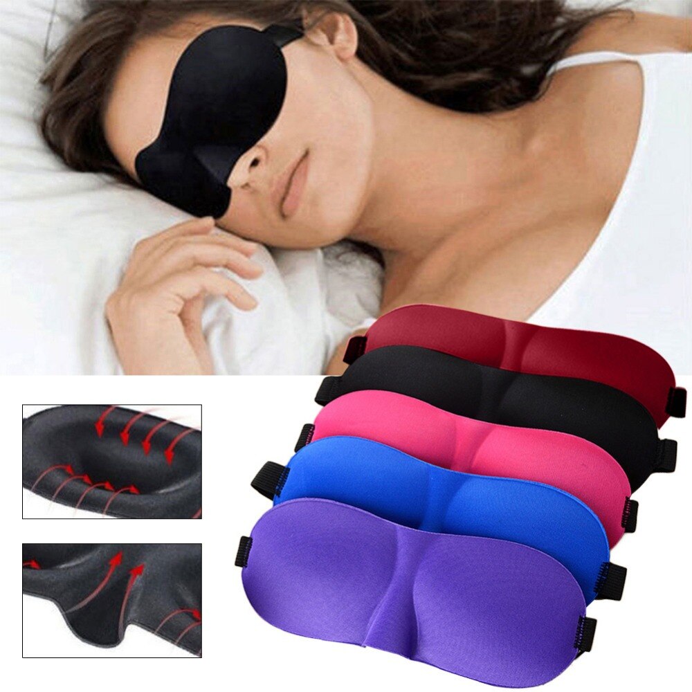 1Pcs Upgrade 3D Sleep Mask For Eyes Soft Shading Sleeping Eye Mask Bandage Travel Rest Stereo Eye Cover Sleeping Aid Blindfold
