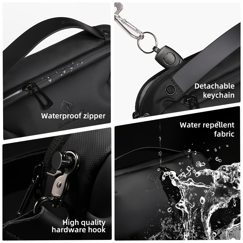 Hcankcan axelväska för män vattentät handväska herr crossbody-väska koreansk slingväska fritidsväska manlig make lyxpack