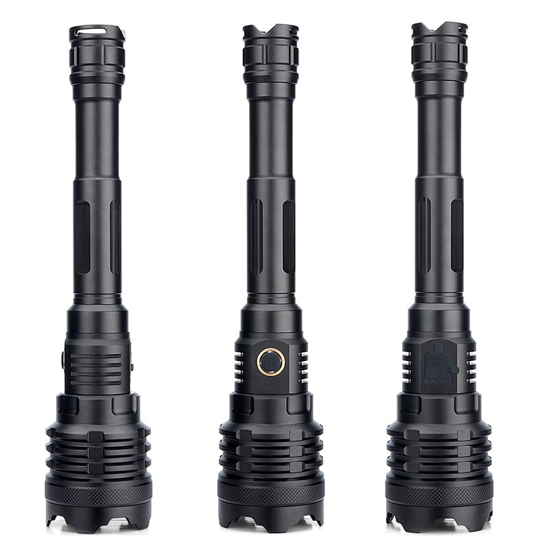 Super jasne XHP160 latarka latarka o dużej mocy doprowadziło ładowane na USB latarka Powiększenie latarka taktyczna latarka latarka myśliwska