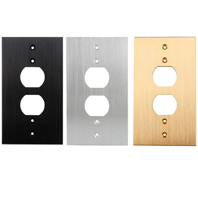 Socket Panel 150X86 Aluminum Alloy Audio Hifi Socket Board Acoustic Terminals Speaker Power Connector Faceplate