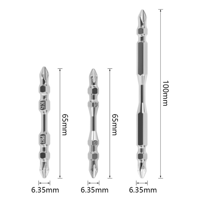 High Hardness Double Head Cross Screwdriver for DIY Work Friends and Family Ideal Screwdriver for Narrow Areas