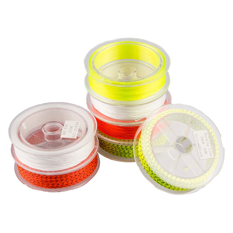 Vliegende Vissen Backing Lijn Vislijn 50M/54.7Yards Nylon 20/30LB Trekkracht Spare Draad Vis gear Pesca Soft Bescherm Handen