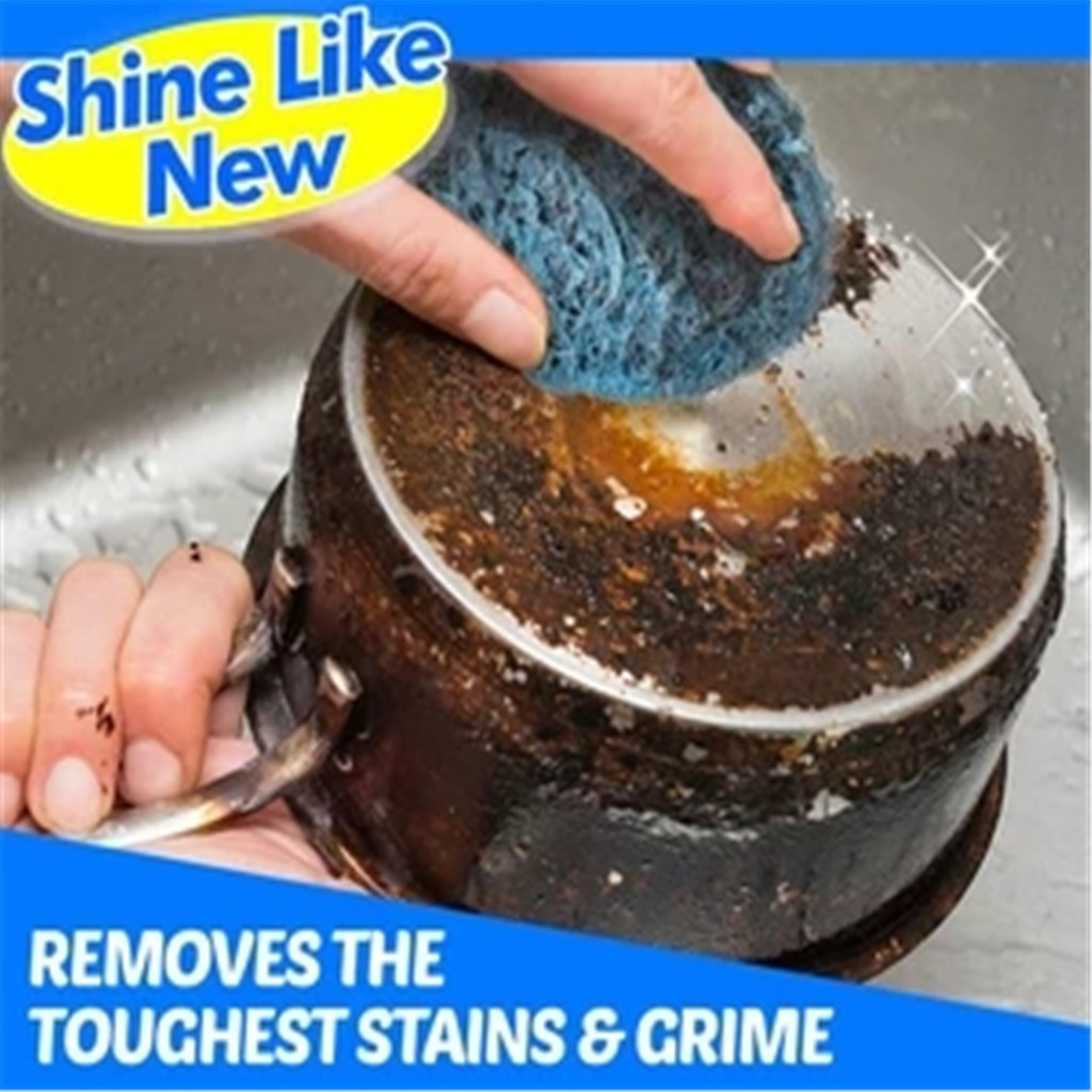 10PCS Multifunctional Use Steel Wool Soap Pads Cleans To a Brilliant Soap Kitchen Cleaner Cleaning Ball Accessiores