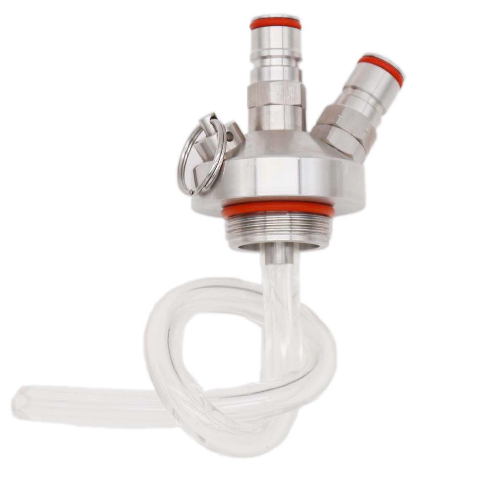 304 Stainless Steel Mini Keg Tap Dispenser with Plastic Ball Lock Disconnects for Mini Craft Beer Growler Homebrew Spear