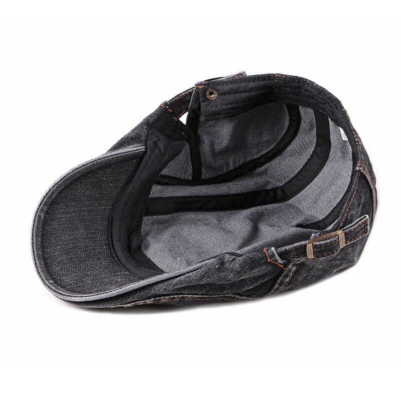 Chapeau de Newsboy délavé pour les vieux hommes, rétro, casquette plate en lierre, casquette en Patchwork, printemps et été