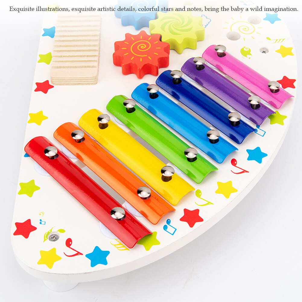 Kids Xylofoon Kleurrijke Hand Knock Xylofoon Muziekinstrument Met Hamers Educatief Speelgoed Voor Kinderen