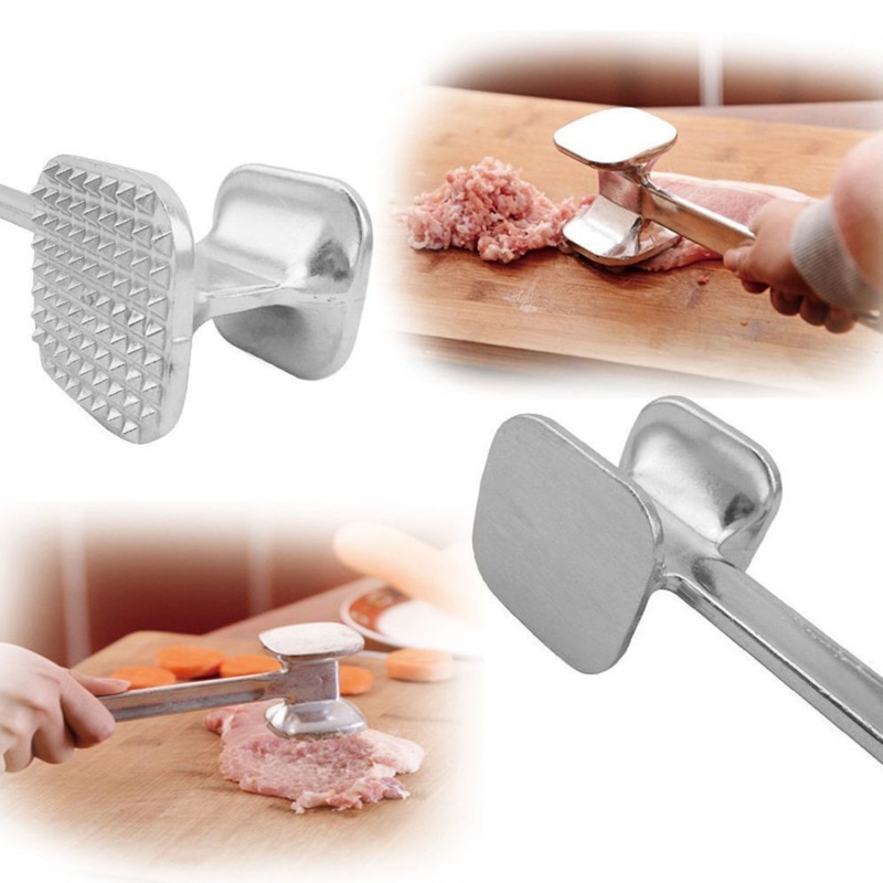 Delidge 1 Pc Aluminium Vlees Handleiding Tool Metal Mallet Tenderizer Steak Rundvlees Verzachten Stamper Varkensvlees Kip Hamer Keuken Tool