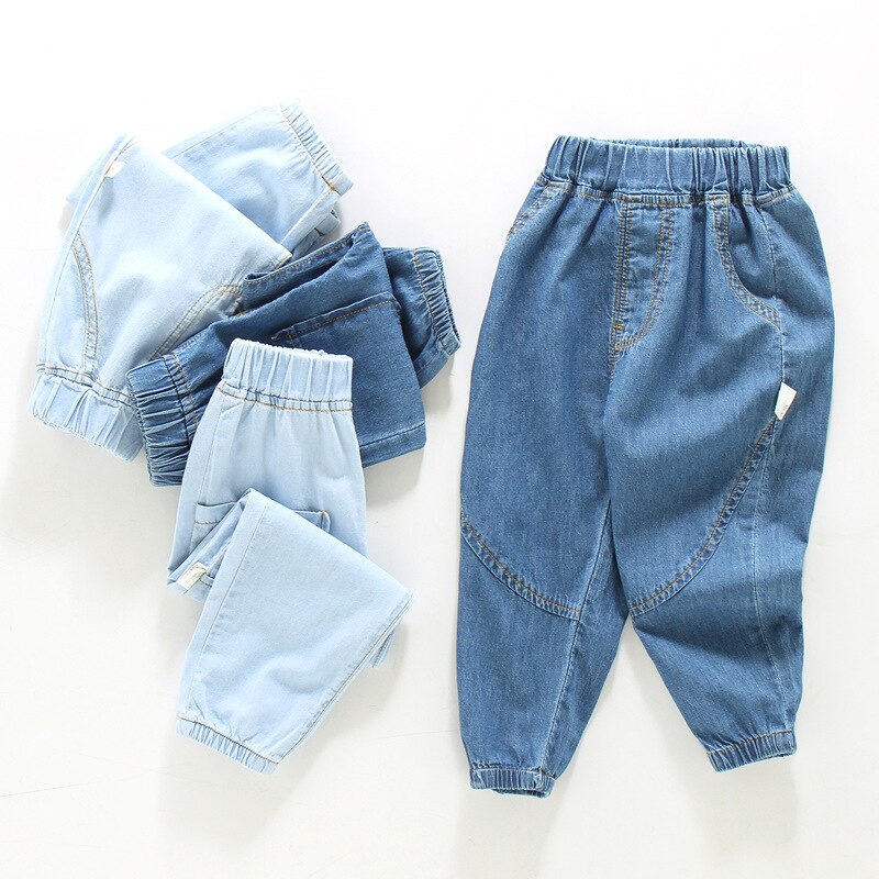 Orangemom – pantalon d'été pour enfants de 2 à 6 ans, jean en coton doux, respirant, solide, Long,