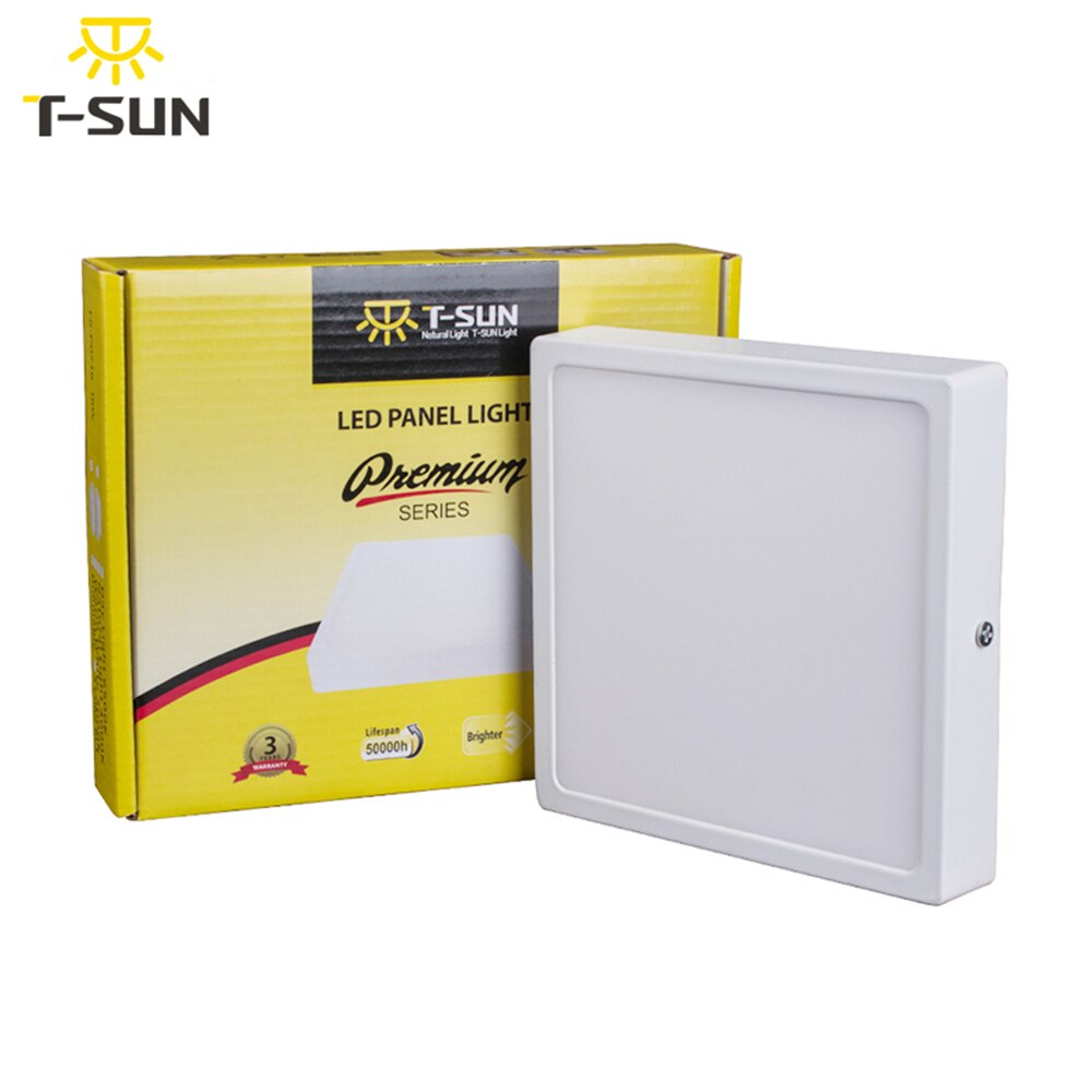 T-SUN 8W 3000K/4000K/6000K Ultra-Dunne Plafond Verlichting Vierkante Led Panel Oppervlak gemonteerde Led Lamp Binnenverlichting Downlight