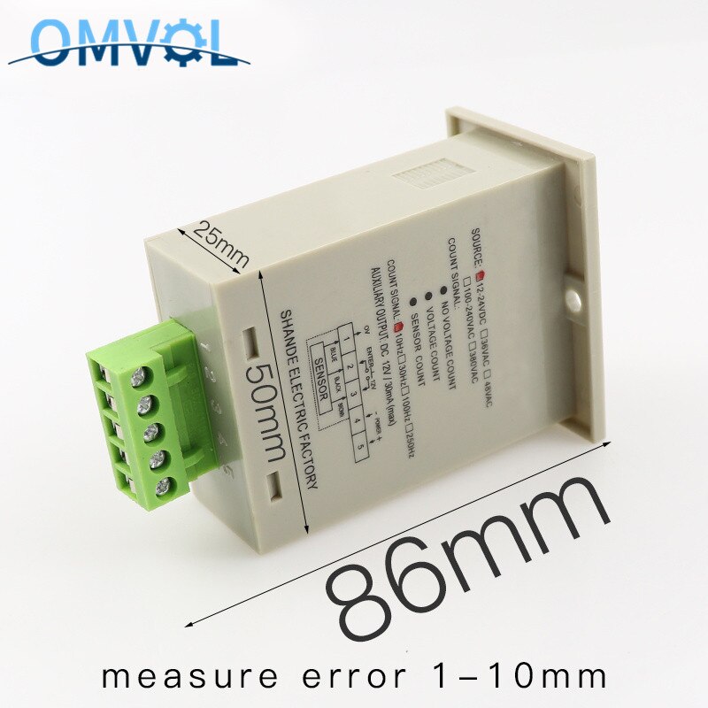 1-999999 digital counter meter 6 digits 5 terminals