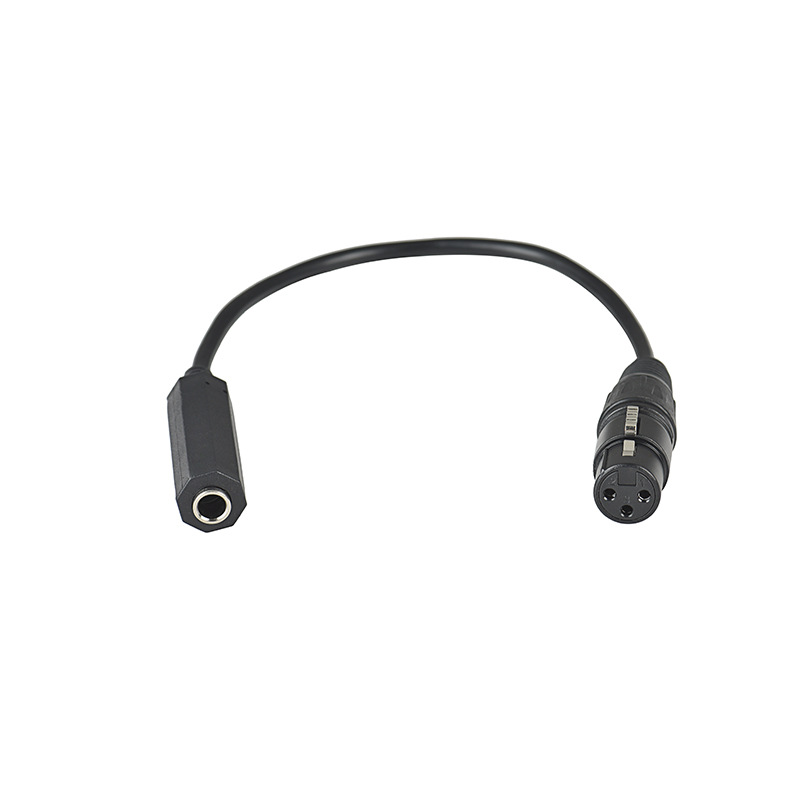 XLR 3pin to 6.35 trs female 6.5mm female to 3-Pin XLR public mixer power amplifier audio conversion cable: Red