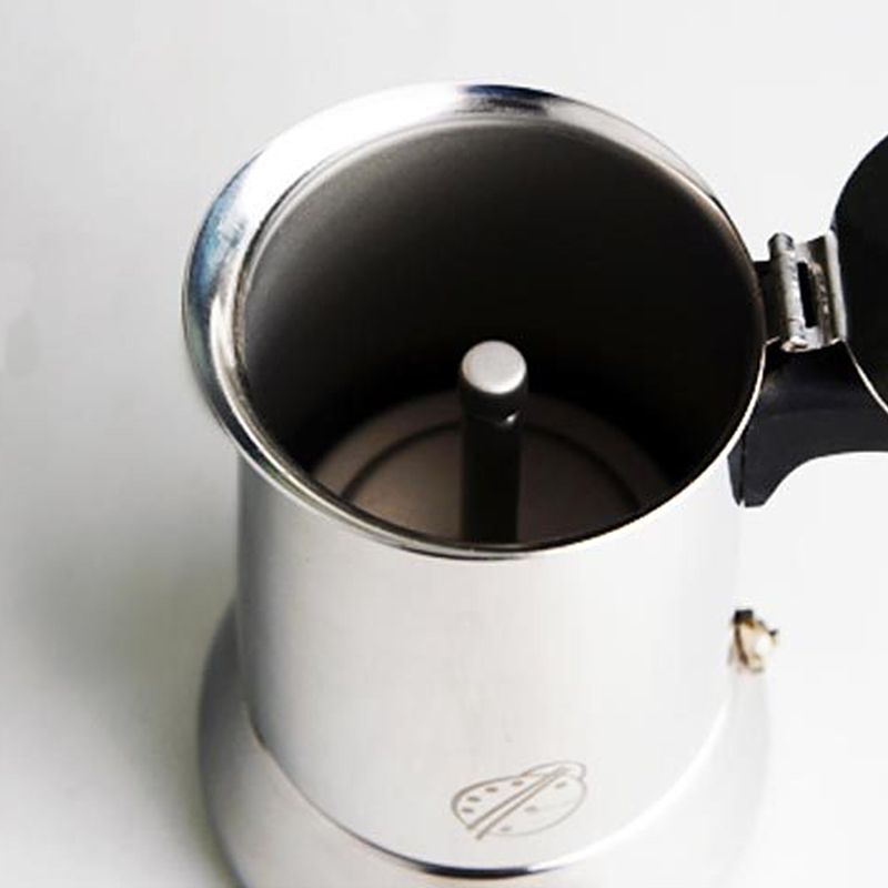 Cafetera Moka Olla Espresso Cafetera Herramienta de café Cafetera para hacer café гейзерная кофеварка 300ml / 450ml / 600ml cafetera italiana ollas de acero inoxidable cafetera expreso máquinas de café ✈