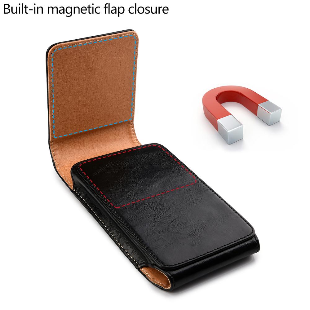 PU Leather Pouch Cover waist bag For iphone6 6s 7 8 plus Magnetic Vertical Holster 4.7/5.5" for iphone 6 7 8 phone belt case