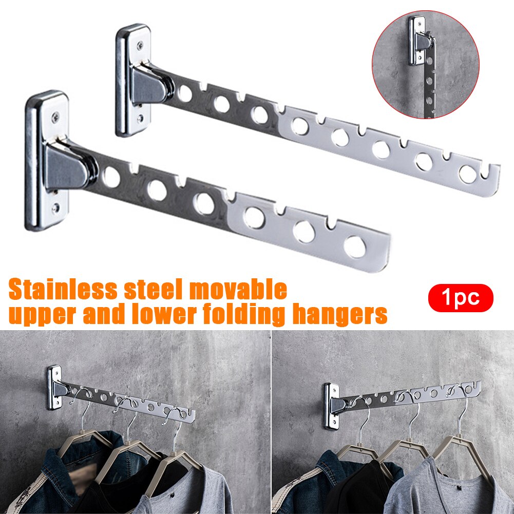 Colgadores de ropa retráctiles plegables para colgar en la pared, sistema de almacenamiento, para Hotel, Hogar, organización de ropa