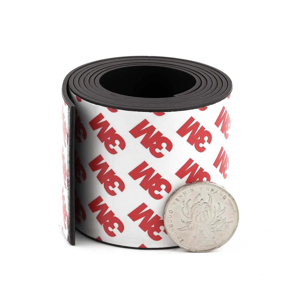 1 måler 50*1.5 mm selvklebende fleksibel magnet magnetisk stripe gummimagneter teip til håndverk bredde 50mm tykkelse 1.5mm