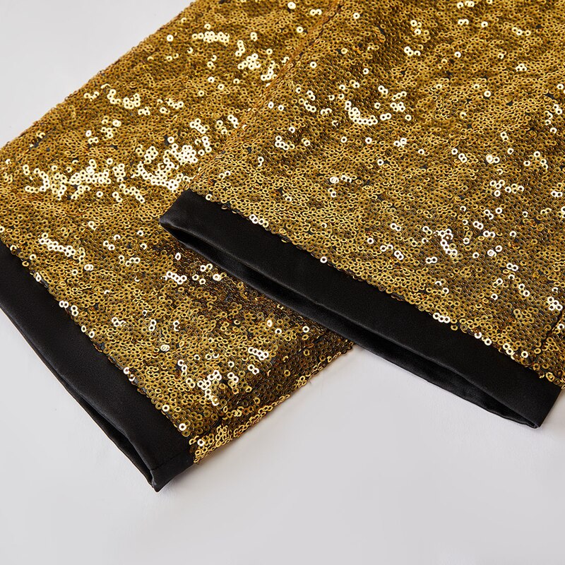Paars Gradiënt Sequin Glitter Broek Mannen 2022 Brand Slim Fit Rechte Jurk Broek Heren Party Stage Prom Zanger Pak broek