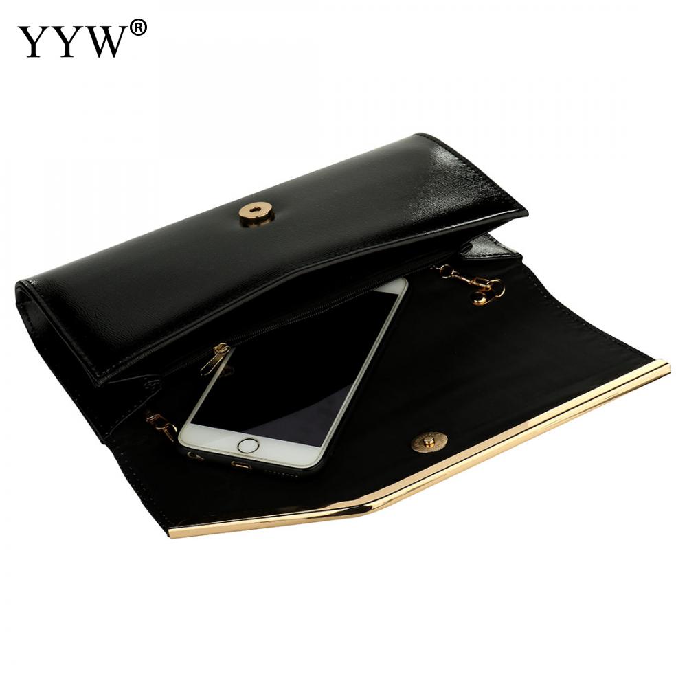 Women'S Glitter Black Wedding Purse Shimmer Envelope Gold Chain Bag Ladies Sequins Evening Party Prom Clutch Bag Handbag