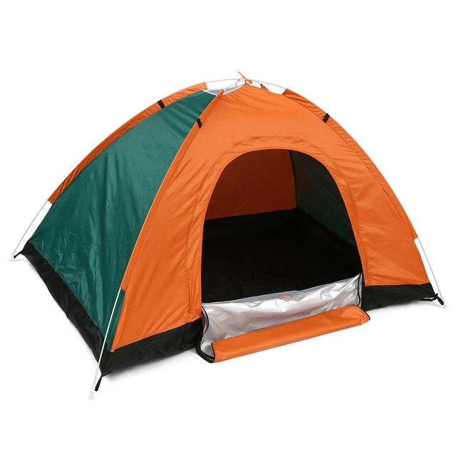 4 Colors Waterproof Foldable Tents Free Building Automatic Quick Opening Outdoor Travelling Camping Tent Beach Sun Shelter: Orange and green