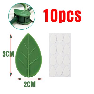 A planta invisível que escalada o suporte fixo da videira do rattan do fixação da parede grampos da folha da curvatura da tração do jardim: 10pcs