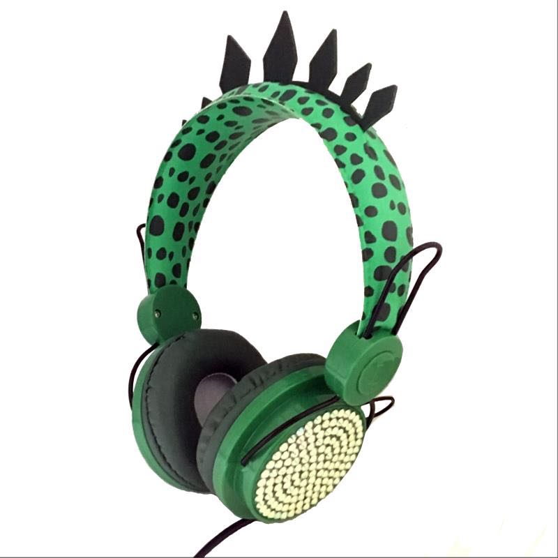 Nette Dinosaurier Verdrahtete Kopfhörer Mit Begrenzte Volumen 3,5mm Musik Stereo Kopfhörer Mit Mikrofon Für Jungen Und Mädchen Gamer Headset