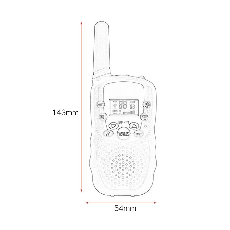 Kind Sprech Lange freundlicher Walkie Talkie Radio Abstand freundlicher Sprech 1 Paar Walkie Talkie Weihnachten Walkie Tonfilme