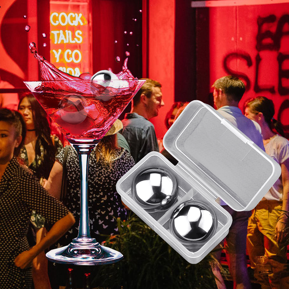 Rvs Ice Cubes Metaal Ijzer Ijsblokjes Huishouden Bevroren Ballen Ijs Dranken Whisky Ijs Wijn Steen Ijs Artefacten