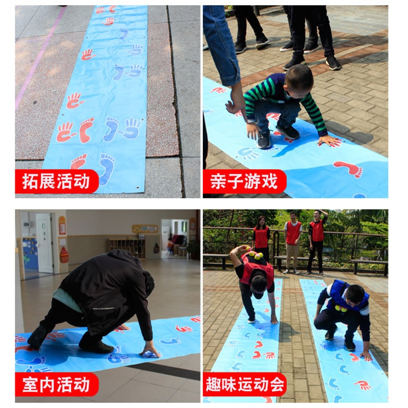 Team Building Props Children's Game Hands And Feet Mats Fun Games Props Team Building Development Activities Outdoor Toys