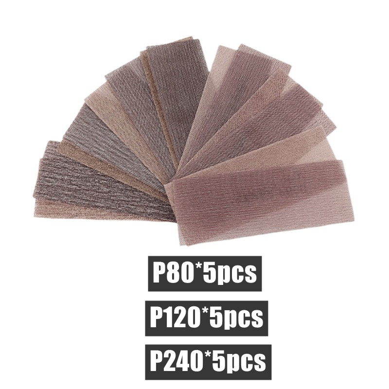 Disque de ponçage à mailles 198x70MM, papier de verre, grain 80-600, boucle à crochet, Anti-poussière, pour peinture automobile, finition métal, polissage: Incolore
