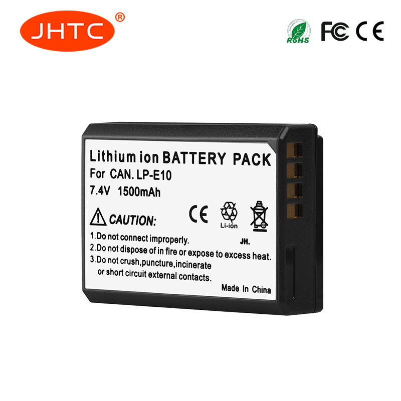 Lp -e10 1500 mah kamera batteri til canon 1100d 1200d 1300d rebel  t3 t5 kiss  x50 x70 batteri lp  e10 lpe 10