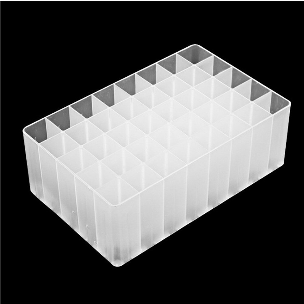 Soporte para rotuladores, organizador de escritorio con 30/40 ranuras, soporte para lápices, brochas de maquillaje, organizador de papelería, Accesorios de escritorio de oficina: 40 slots white