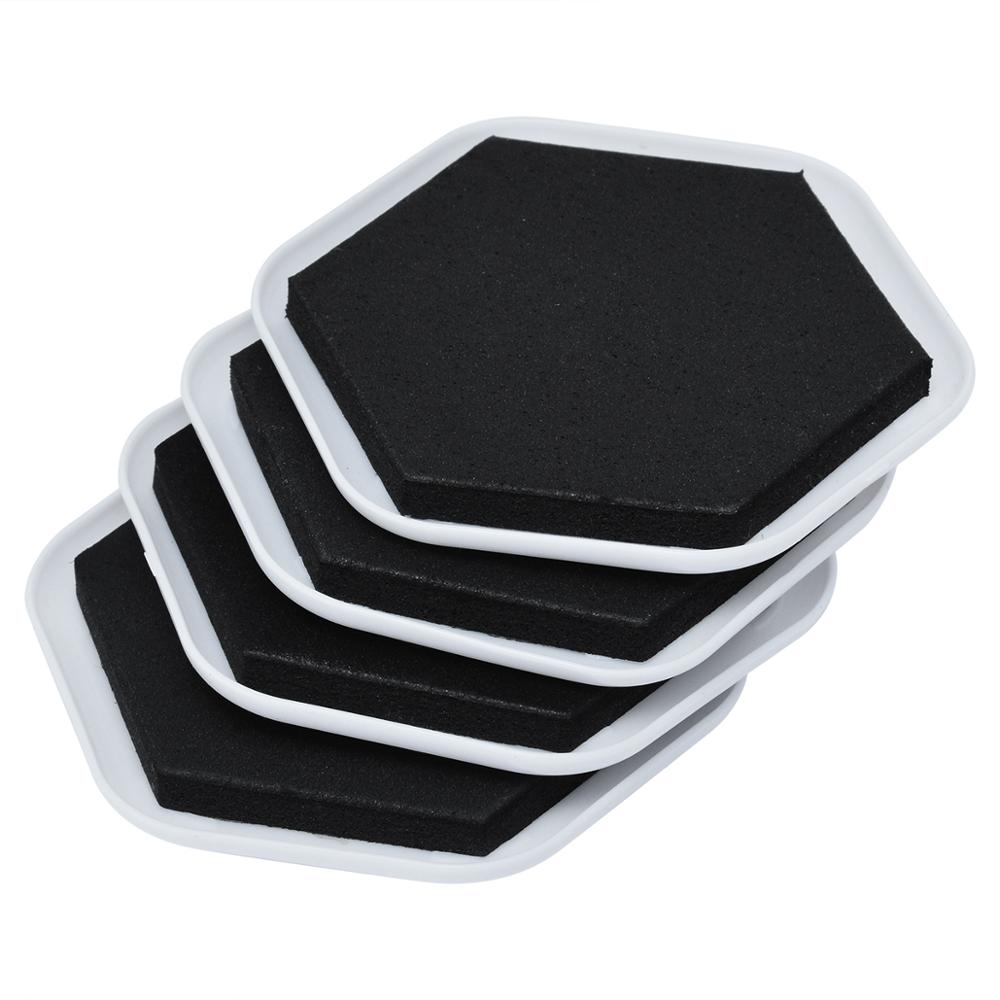 4pcs/set Furniture Moving Slider Heavy Duty Moving Pad Ground Magic Moving Mat Floor Scratch-resistant Protector